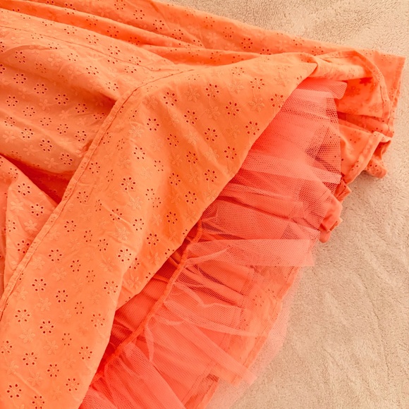 NWT HOCB Adalyn Peach Broderie Anglais Midi Sundress (Small) - Picture 9 of 9